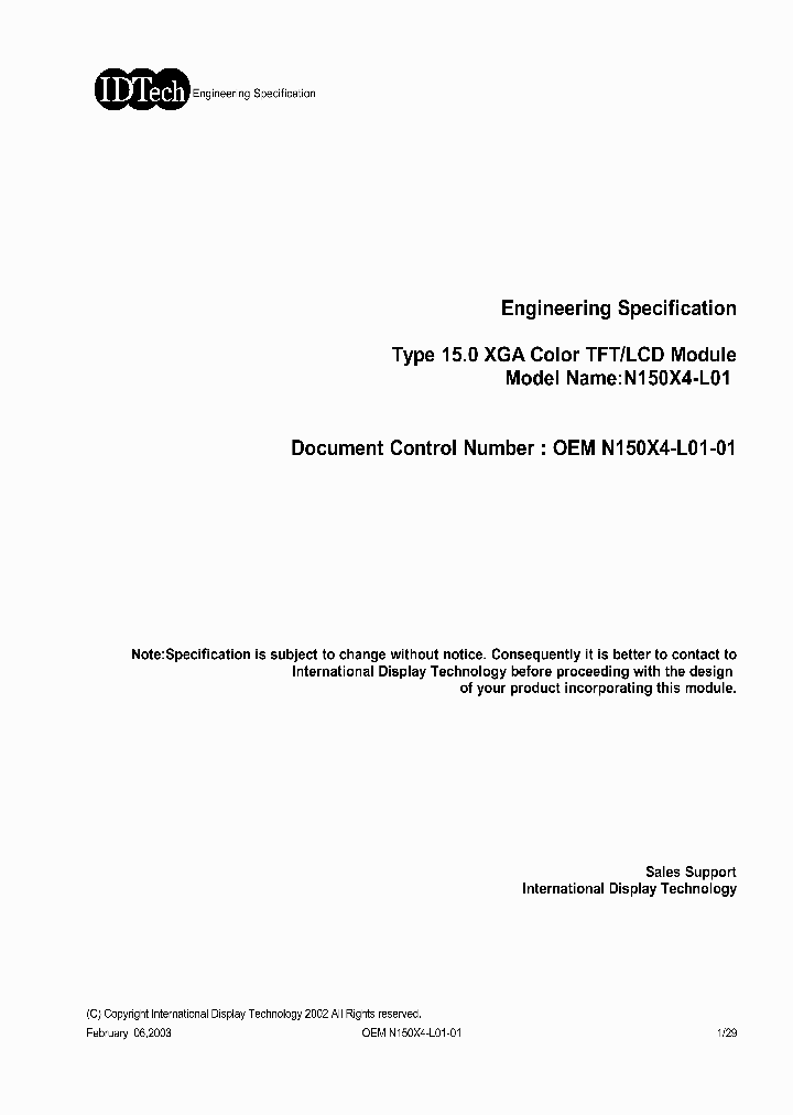 N150X4-L01_316813.PDF Datasheet