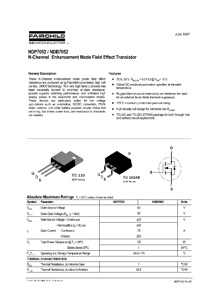 NDB7052_361947.PDF Datasheet