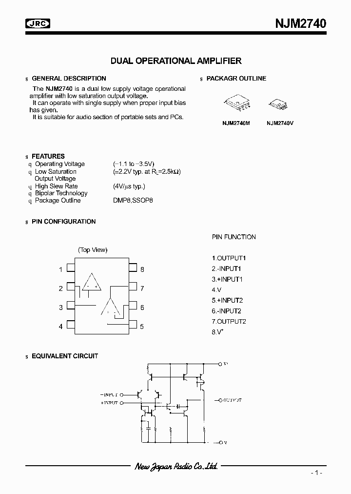 NJM2740_322380.PDF Datasheet