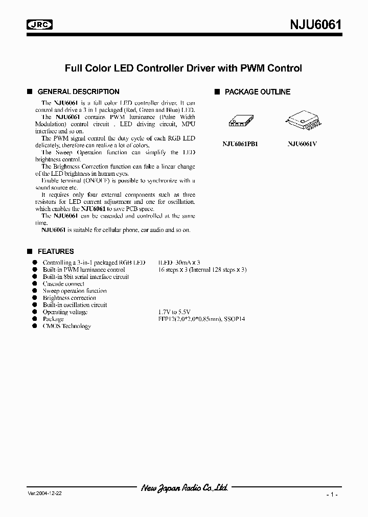 NJU6061_324181.PDF Datasheet
