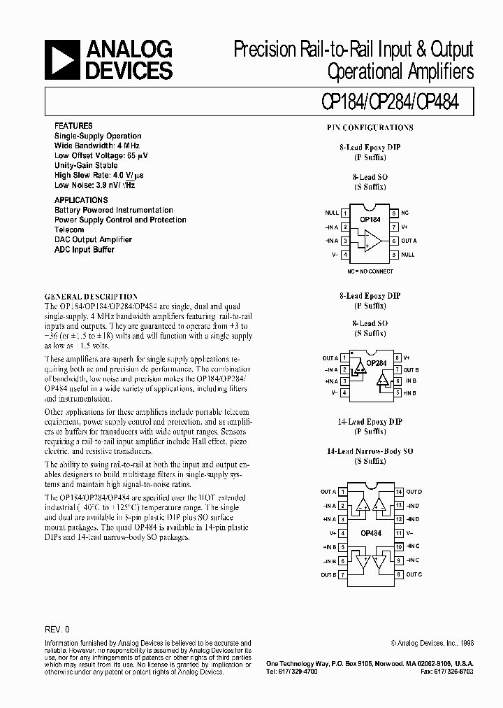 OP284_325592.PDF Datasheet