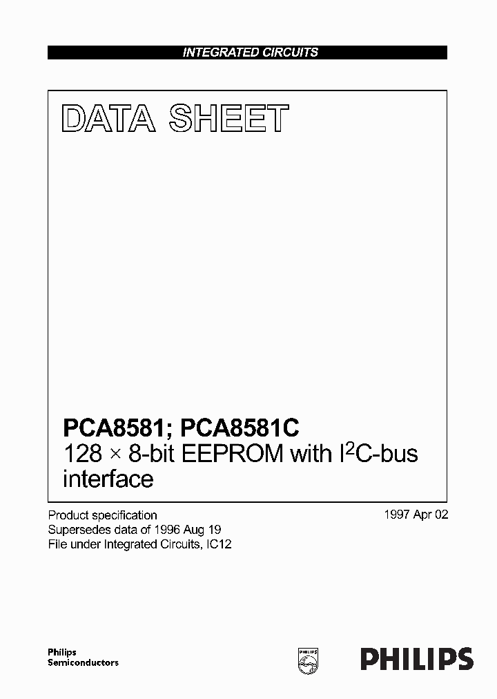 PCA8581C_118068.PDF Datasheet
