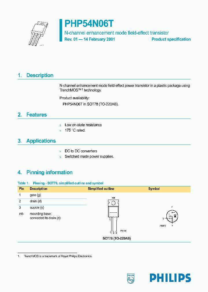 PHP54N06T_381818.PDF Datasheet