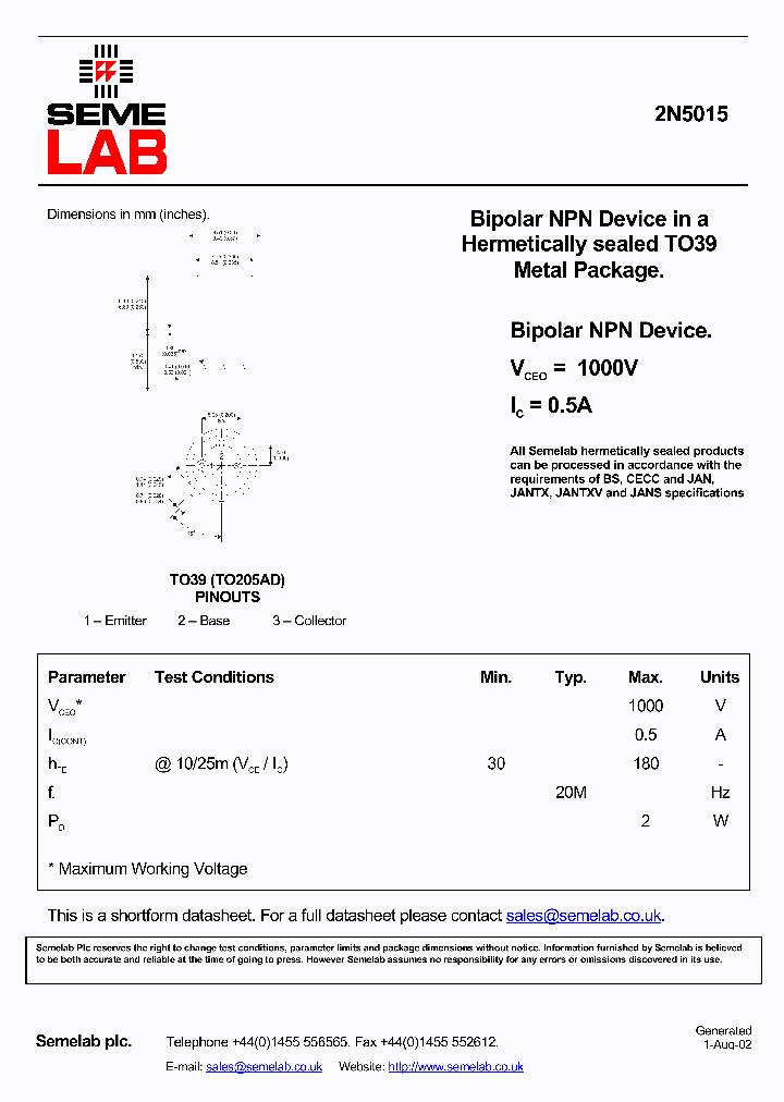 SF2N5015_371157.PDF Datasheet