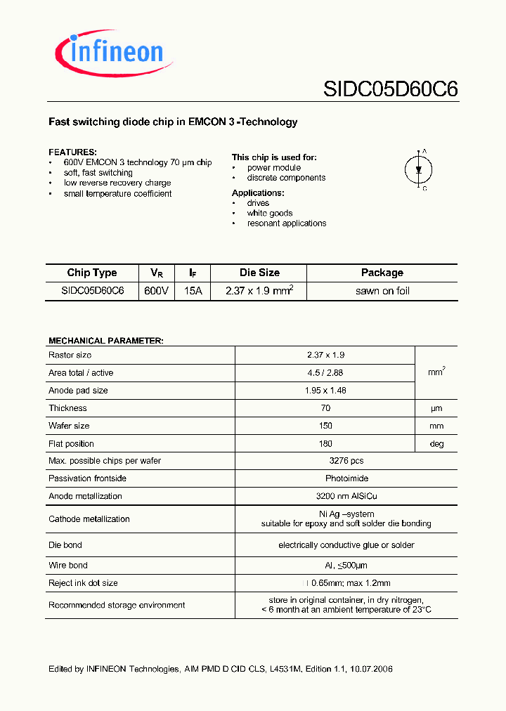 SIDC05D60C6_373635.PDF Datasheet