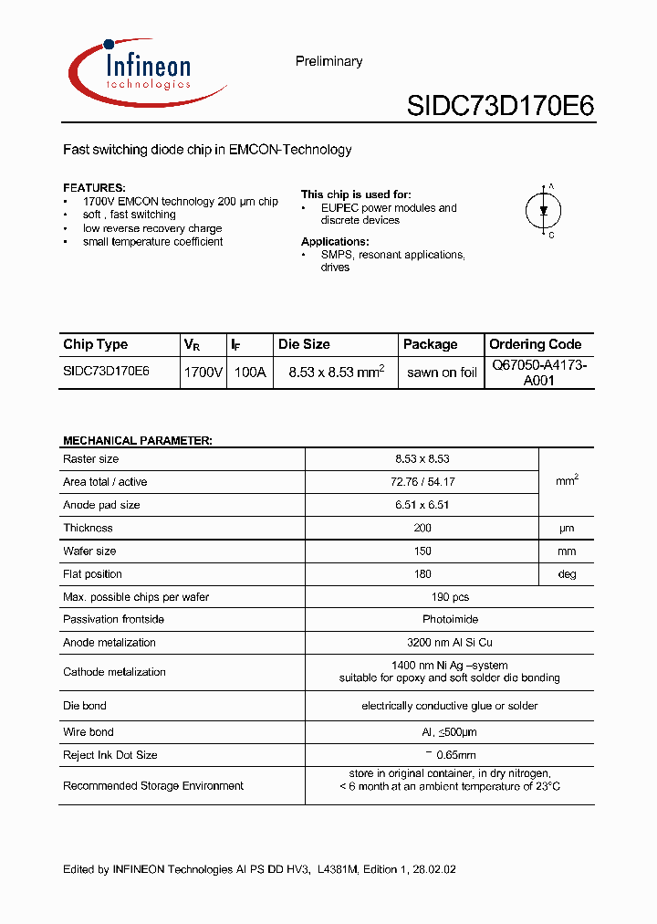 SIDC73D170E6_371428.PDF Datasheet