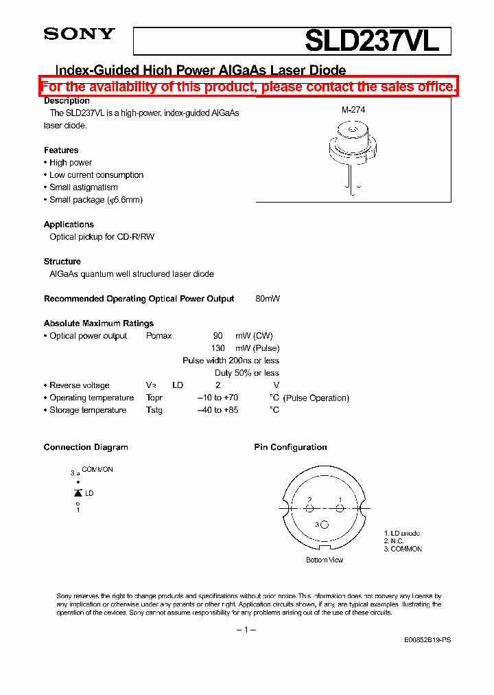 SLD237VL_359349.PDF Datasheet