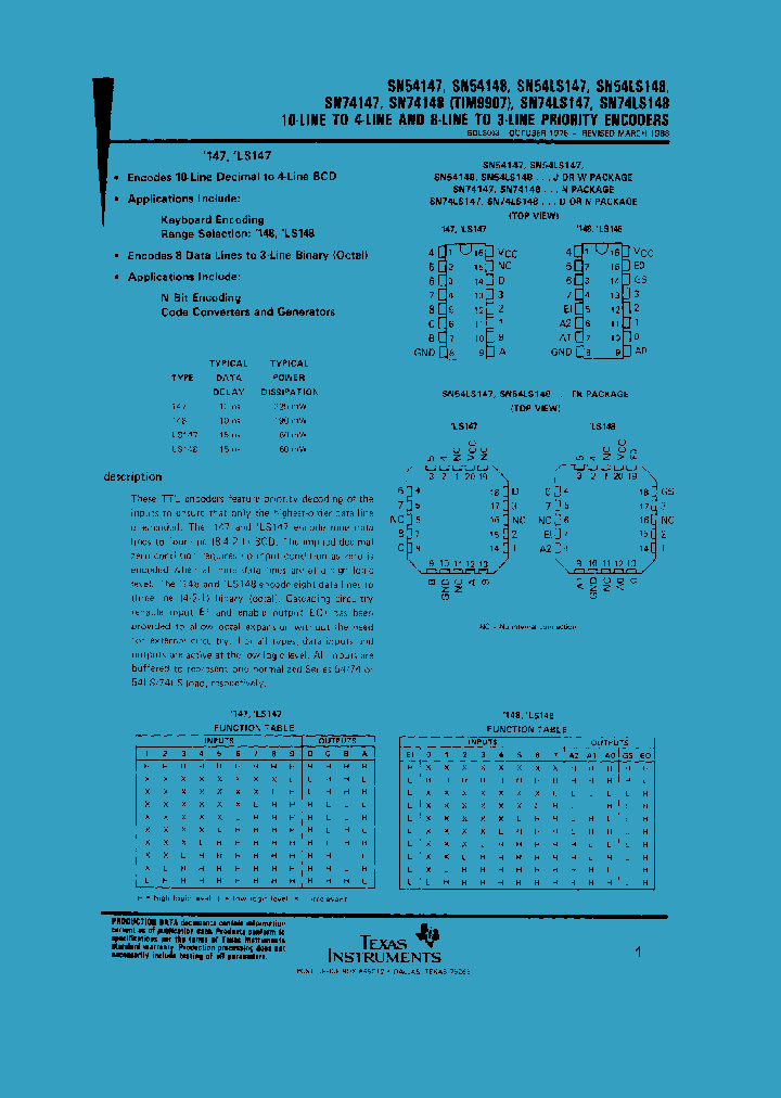 SN74LS148_19148.PDF Datasheet