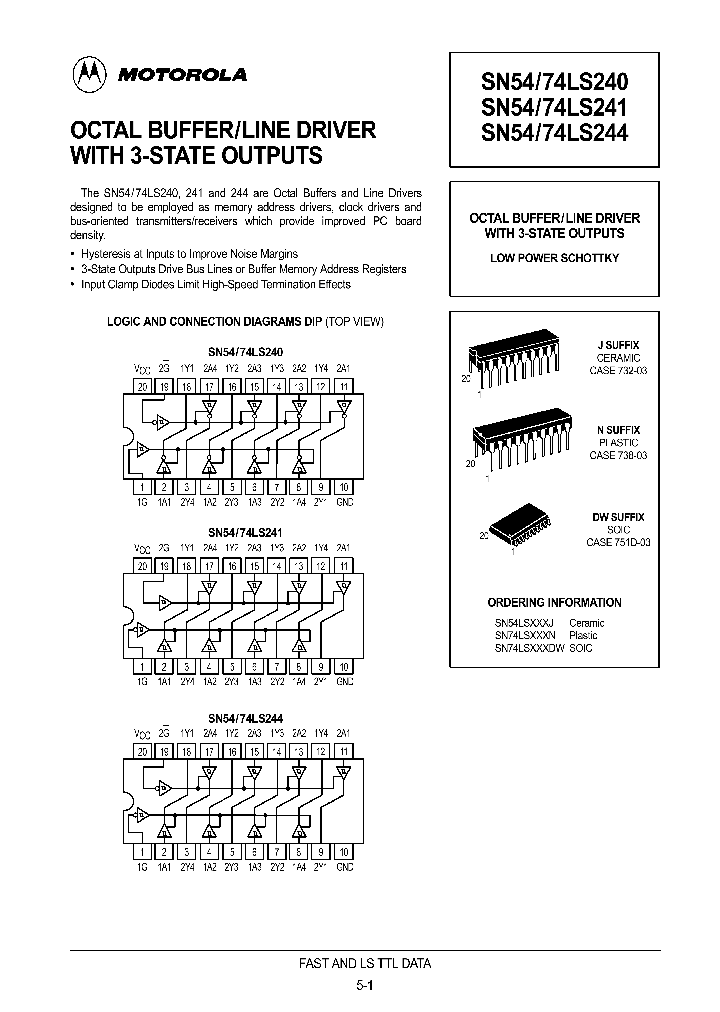 SN5474LS240_370490.PDF Datasheet