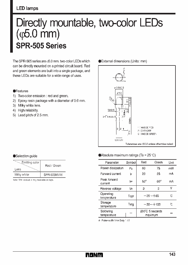 SPR-505_340096.PDF Datasheet
