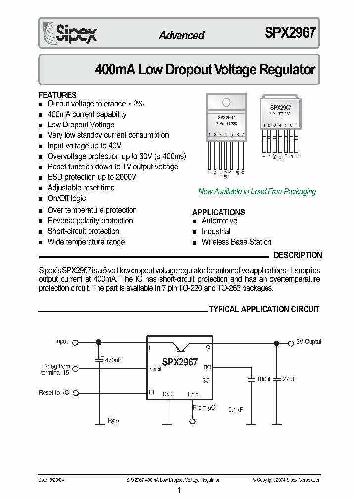 SPX2967T_377742.PDF Datasheet
