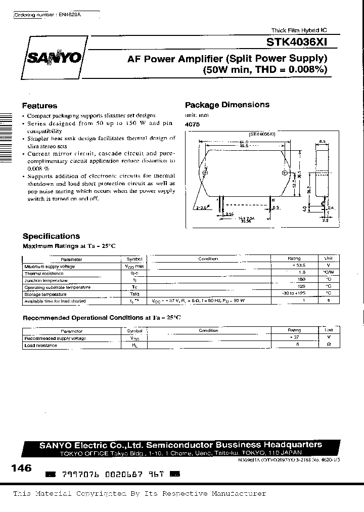 STK4036XINBSP_334116.PDF Datasheet