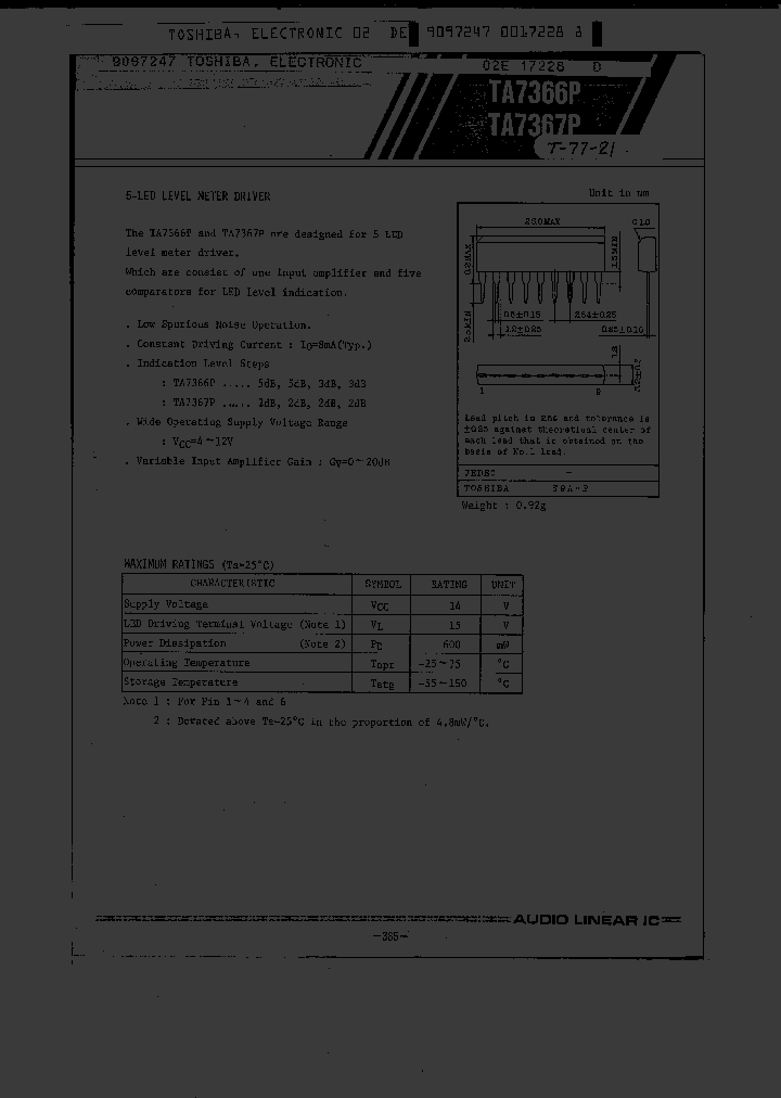 TA7366P_195017.PDF Datasheet