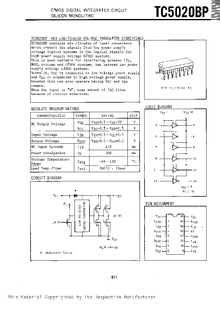 TC5020BP_187507.PDF Datasheet