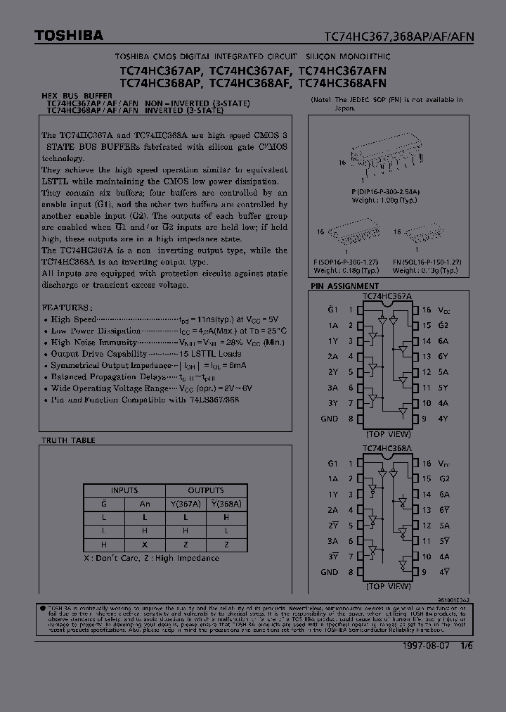 TC74HC367AFN_353887.PDF Datasheet