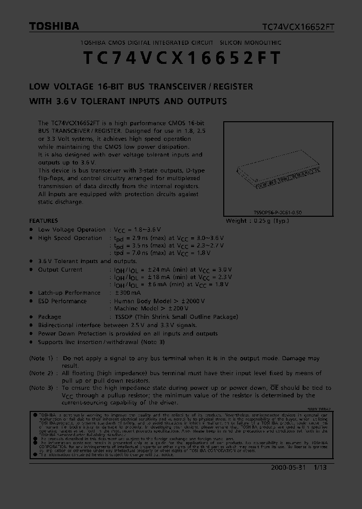 TC74VCX16652FT_316051.PDF Datasheet