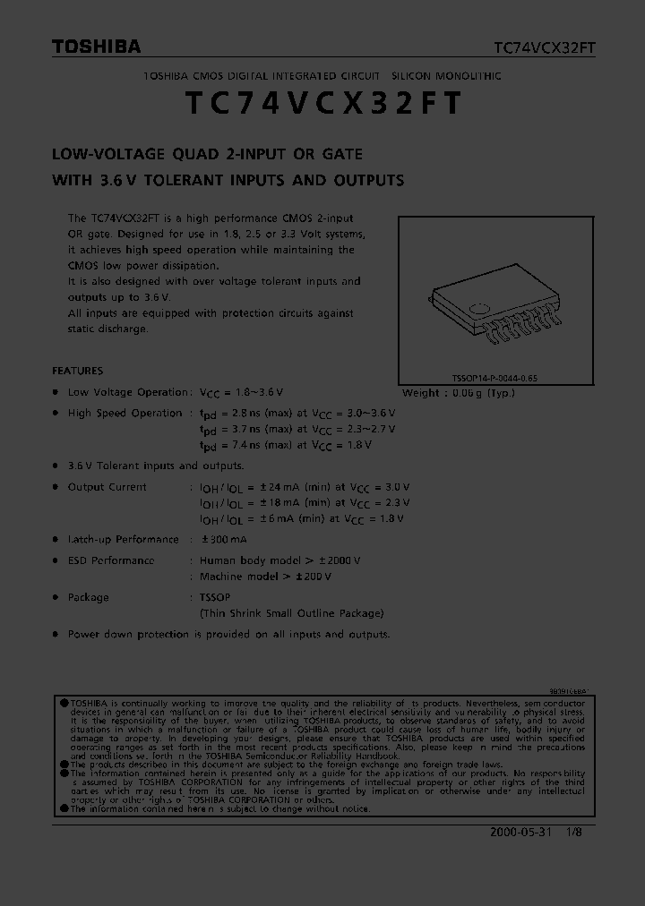 TC74VCX32FT_312941.PDF Datasheet