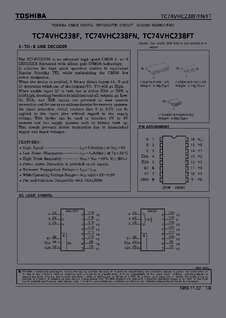 TC74VHC238FT_315827.PDF Datasheet