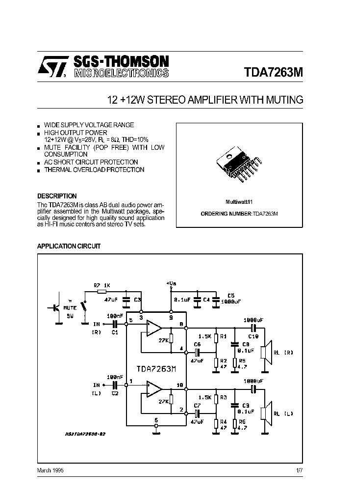 TDA7263M_181682.PDF Datasheet