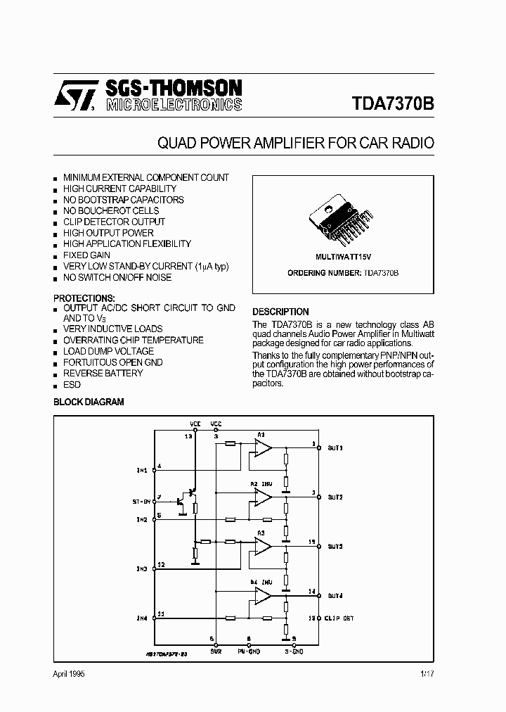 TDA7370B_188500.PDF Datasheet