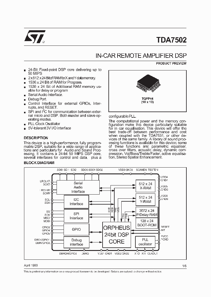 TDA7502_144982.PDF Datasheet