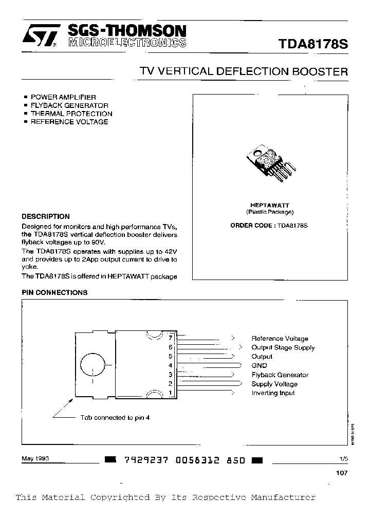 TDA8178S_348441.PDF Datasheet