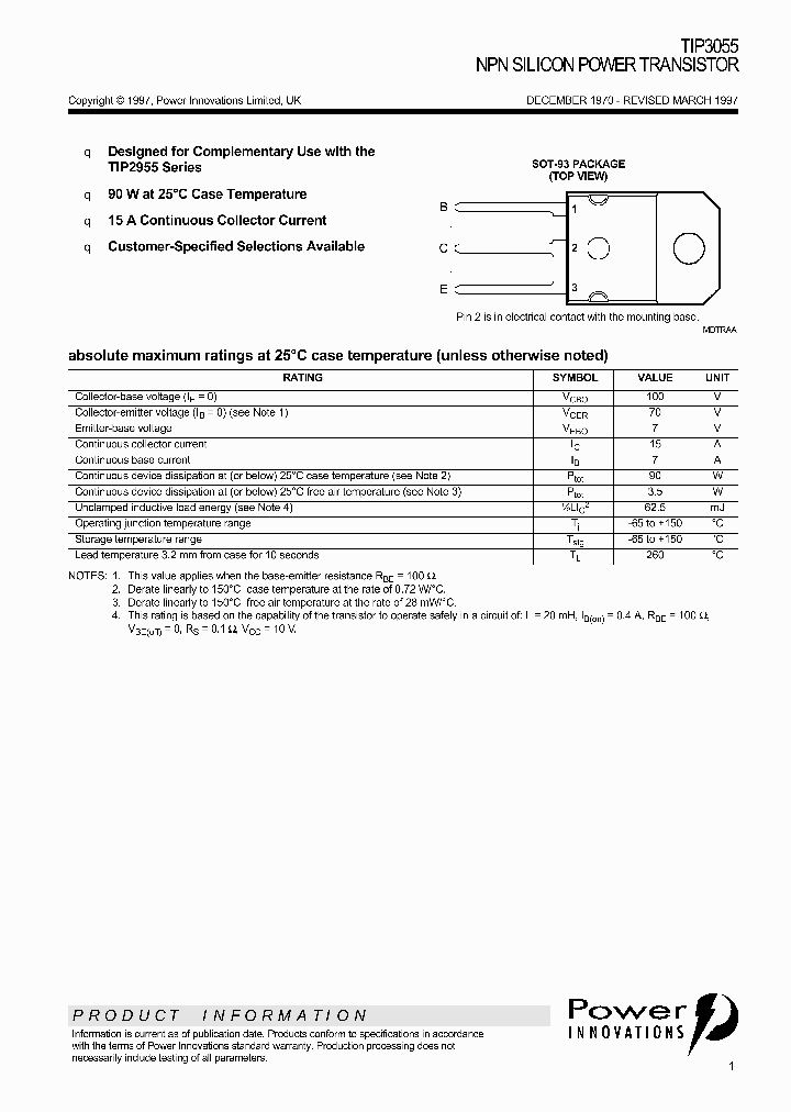 TIP3055_352197.PDF Datasheet