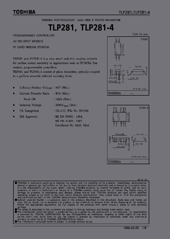 TLP281-4_180505.PDF Datasheet