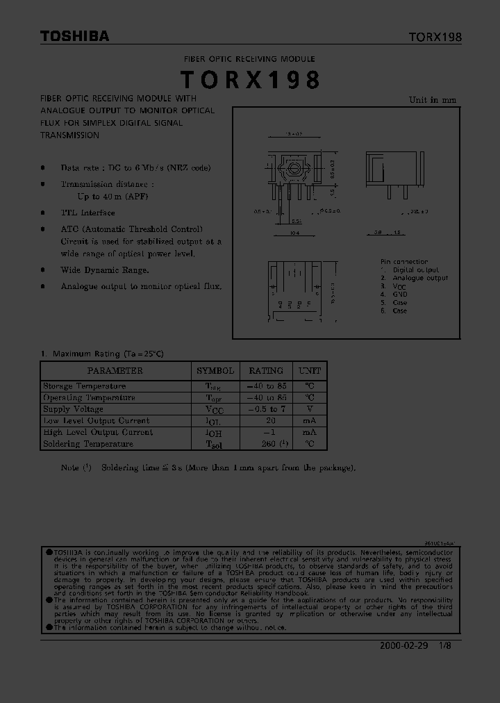TORX198_312285.PDF Datasheet