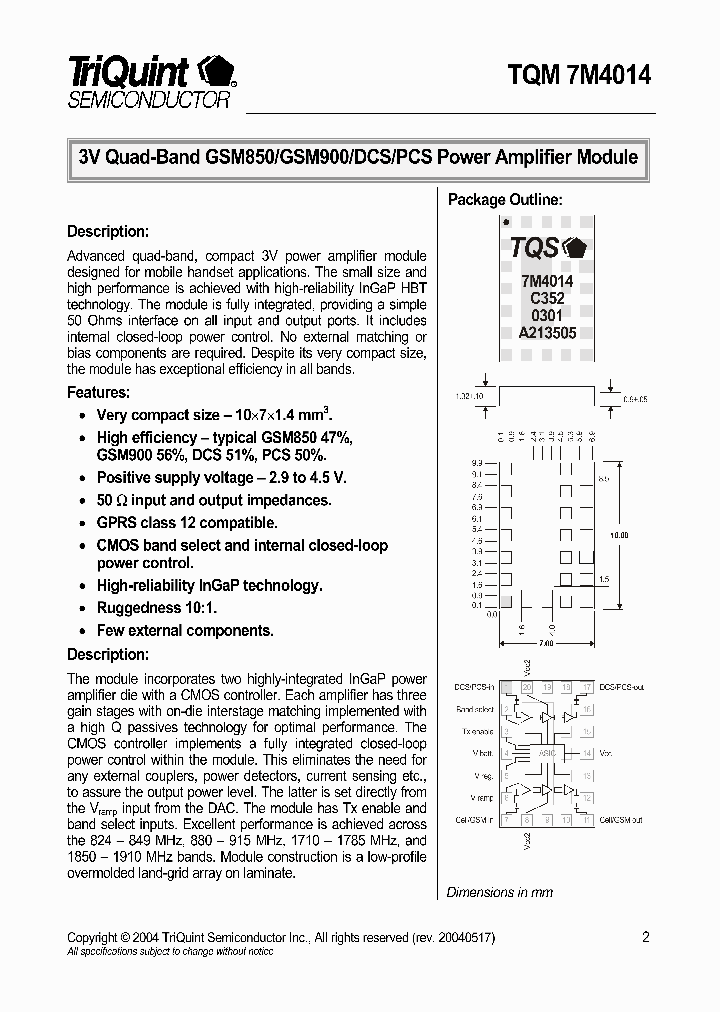 TQM7M4014_328897.PDF Datasheet