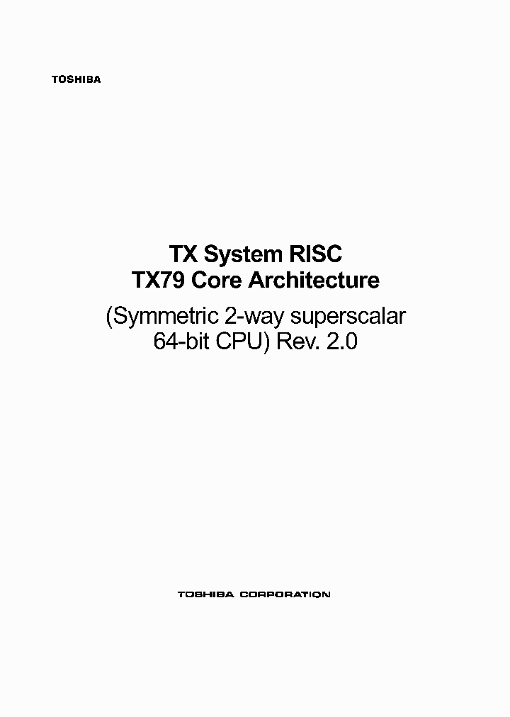TX79COREARCHITECTURE_346002.PDF Datasheet