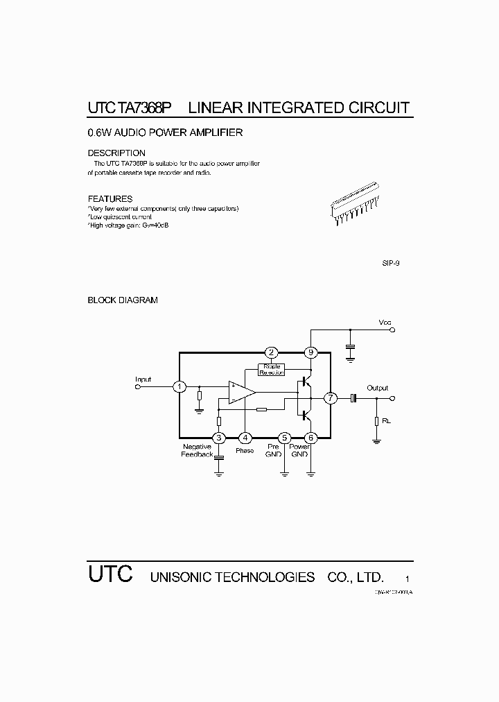 UTCTA7368P_309123.PDF Datasheet