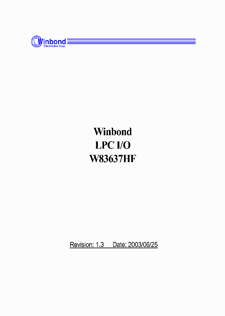 W83637HF_334475.PDF Datasheet