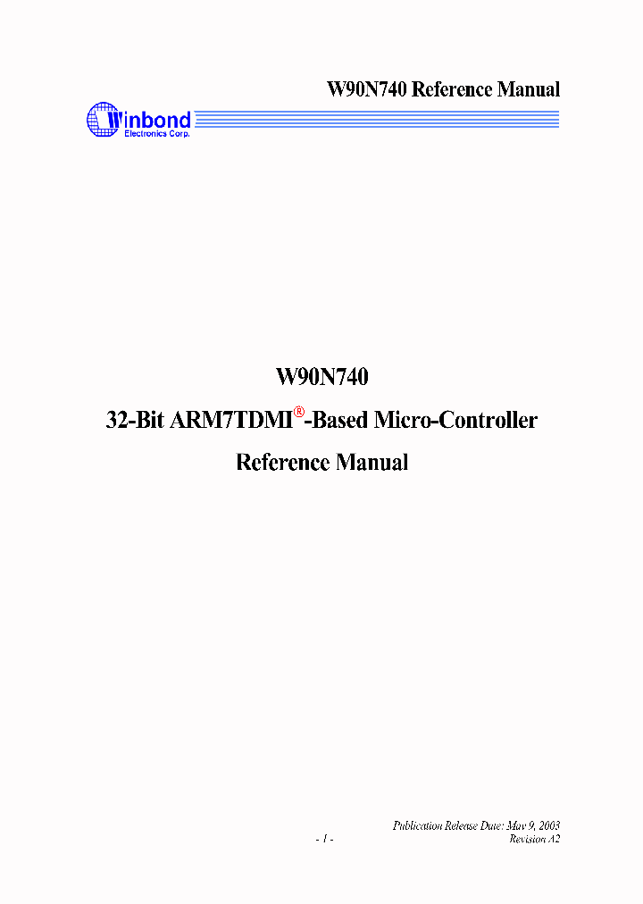 W90N740_180797.PDF Datasheet