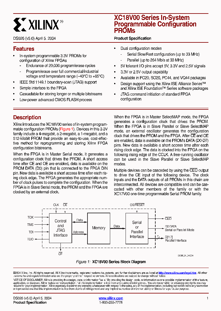 XC18V02_195100.PDF Datasheet