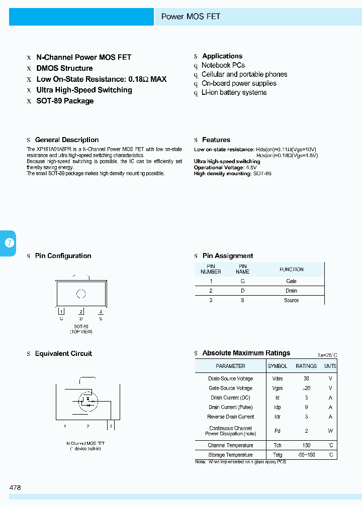 XP161A01A8PR_183707.PDF Datasheet