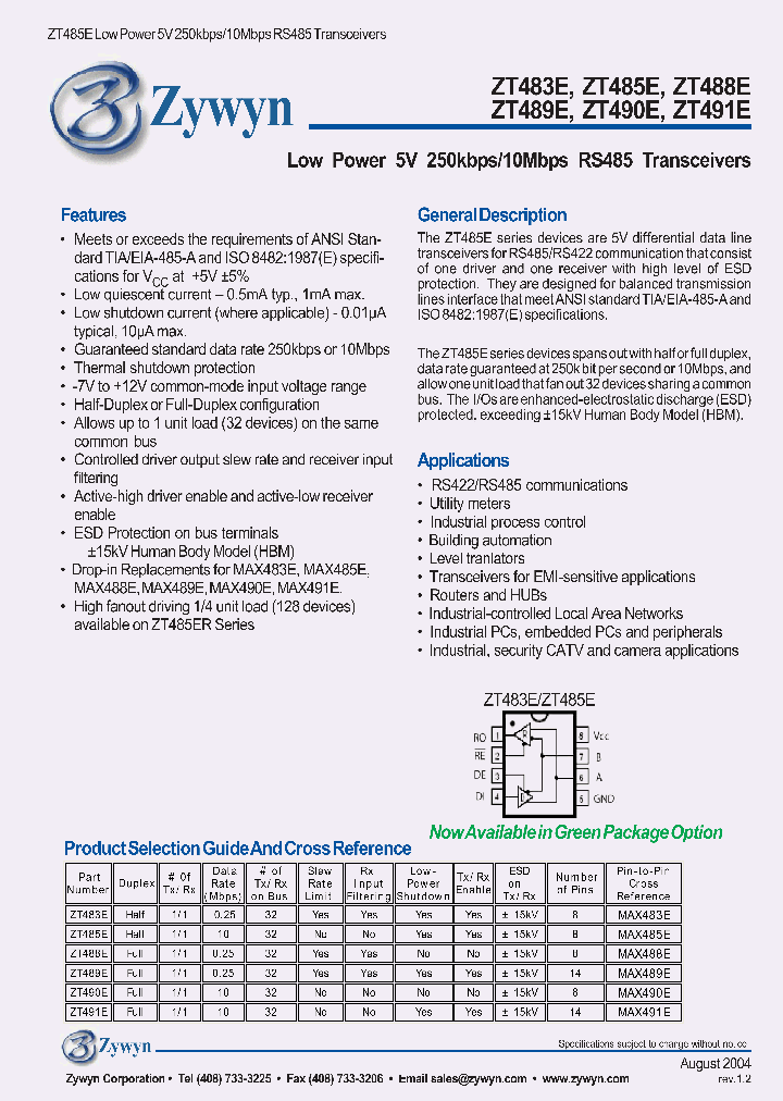 ZT485EEN_310038.PDF Datasheet