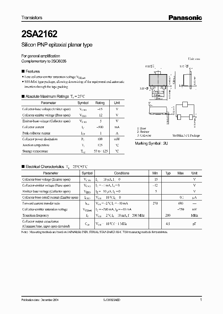 2SA2162_418878.PDF Datasheet