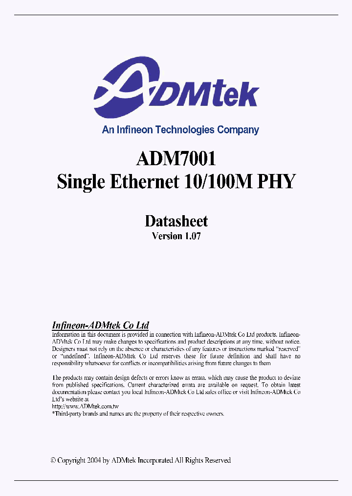 ADM7001_434309.PDF Datasheet