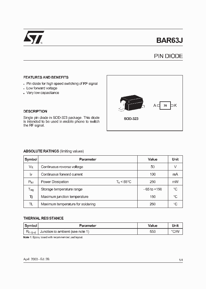 BAR63JFILM_396107.PDF Datasheet