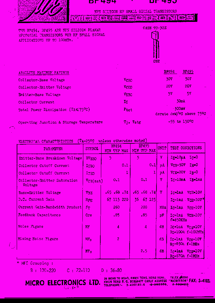 BF495_395192.PDF Datasheet