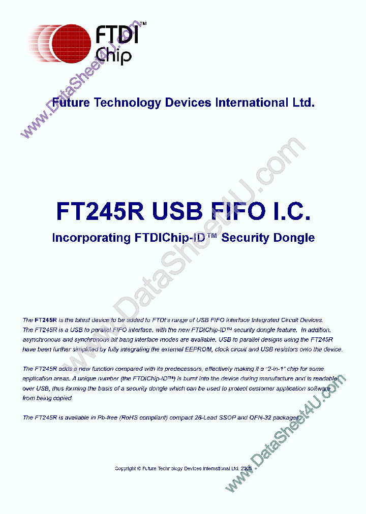 FT245R_426790.PDF Datasheet