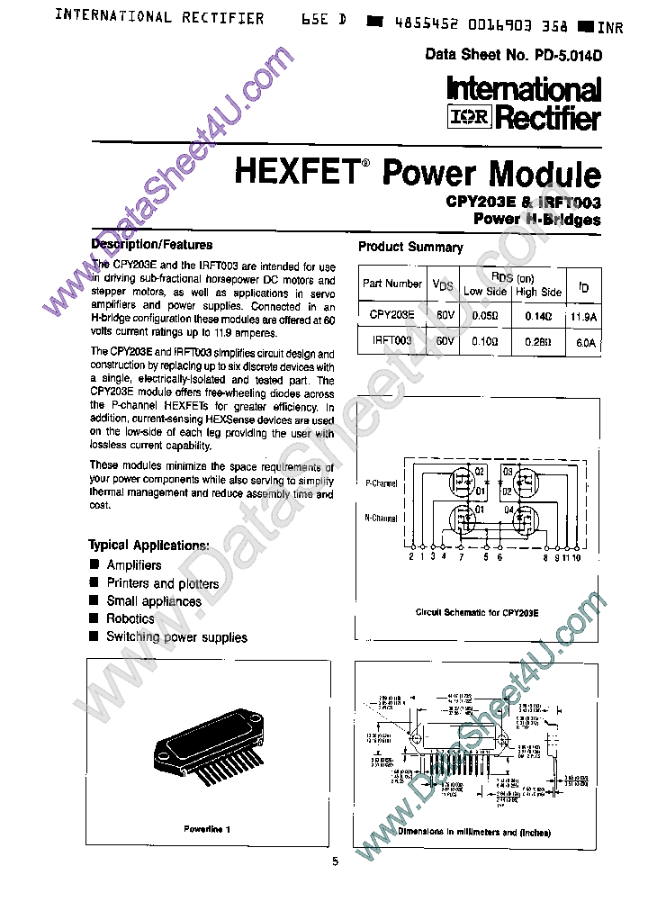 IRFT003_412419.PDF Datasheet