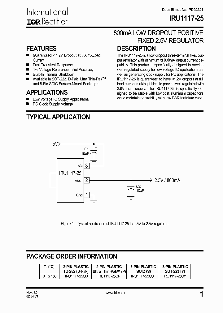 IRU1117-25CD_394289.PDF Datasheet