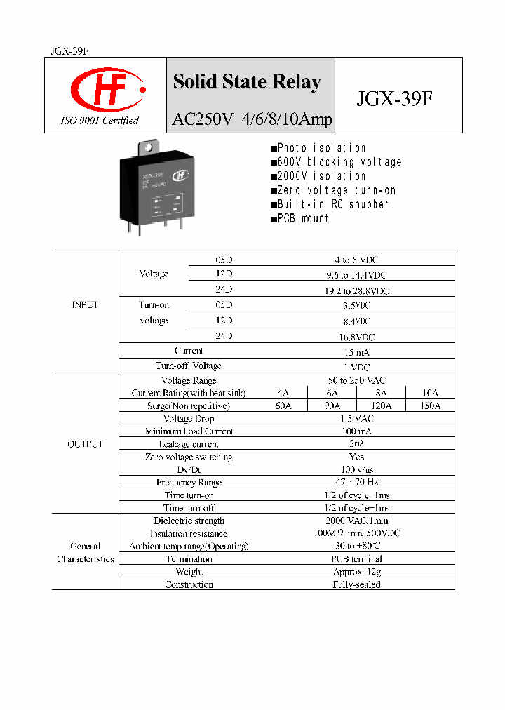 JGX-39F_434115.PDF Datasheet