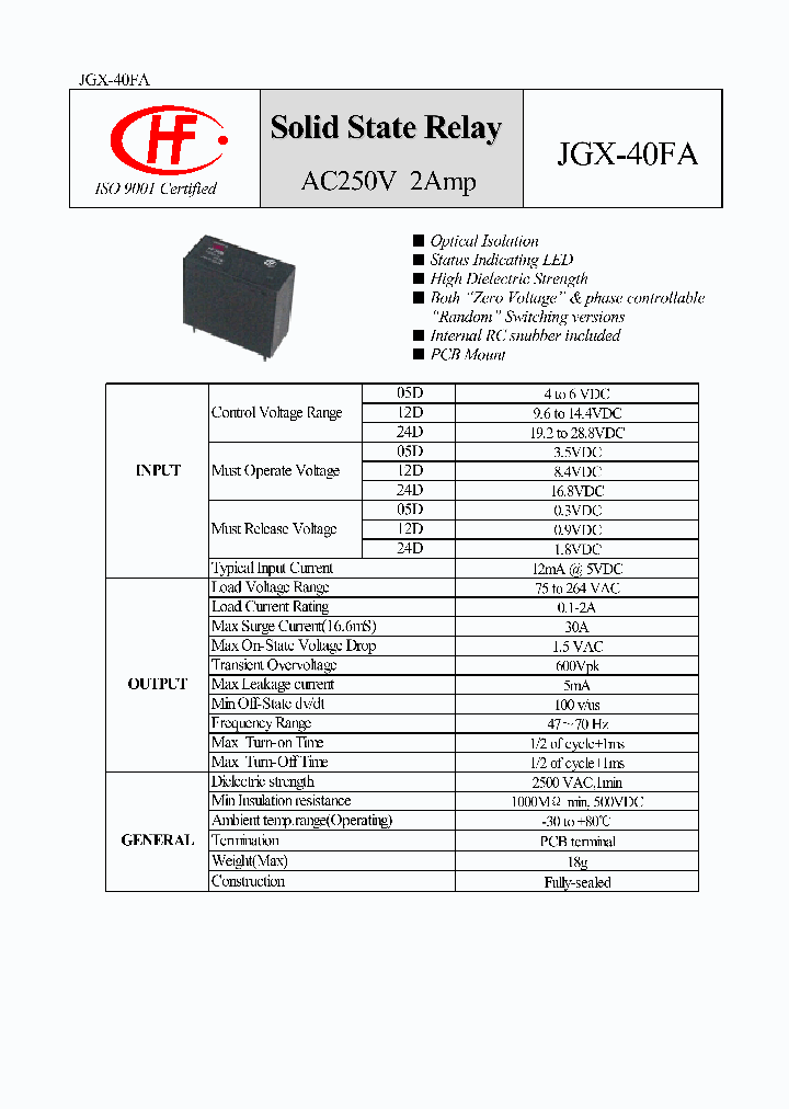 JGX-40FA_434116.PDF Datasheet