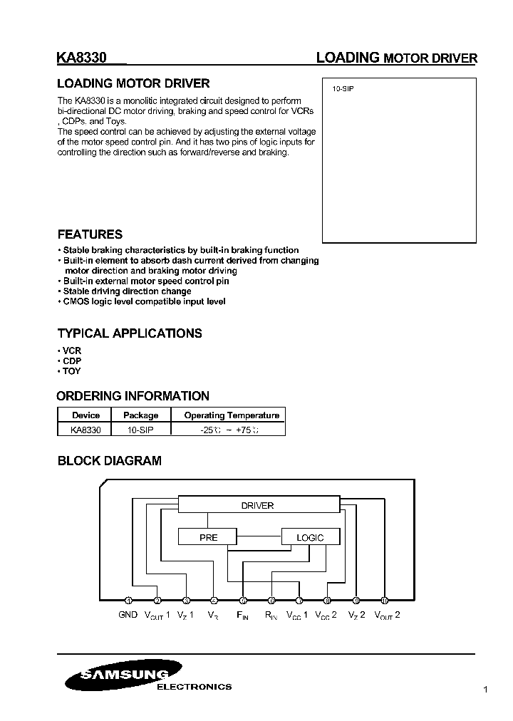 KA8330_424970.PDF Datasheet