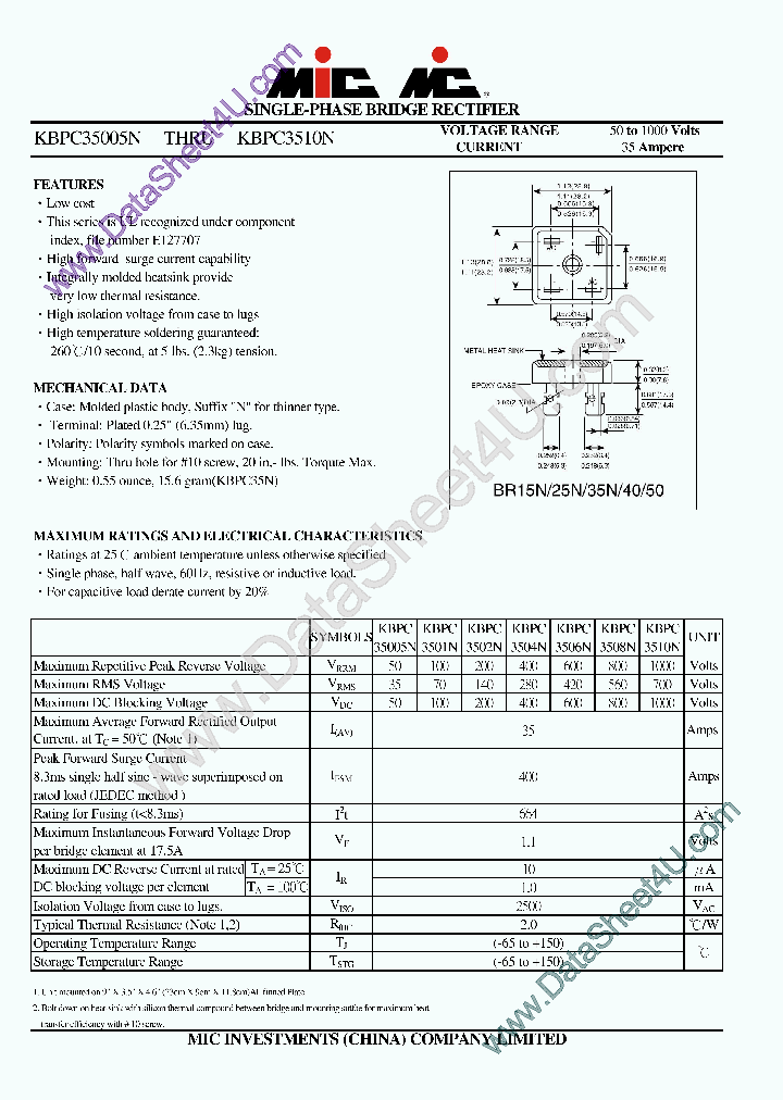 KBPC3502N_392808.PDF Datasheet