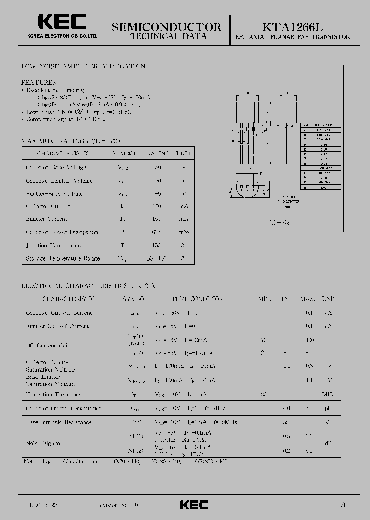 KTA1266L_423871.PDF Datasheet