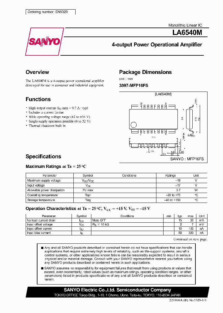 LA6540M_407237.PDF Datasheet